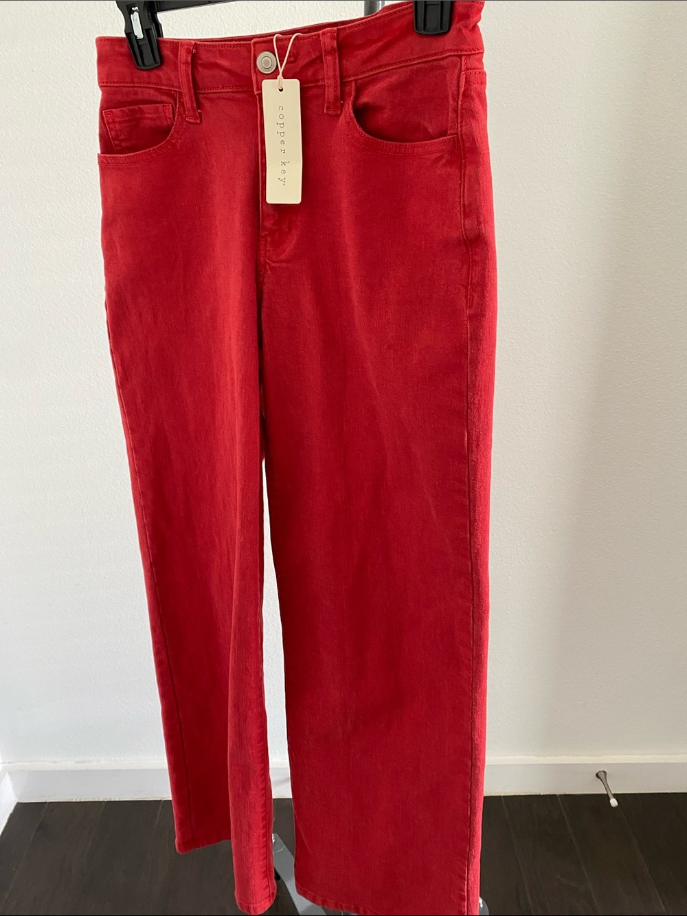 Copper Key Red Straight Leg Jeans NWT